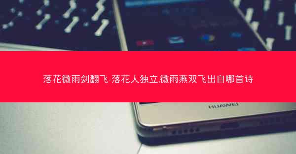 落花微雨剑翻飞-落花人独立,微雨燕双飞出自哪首诗