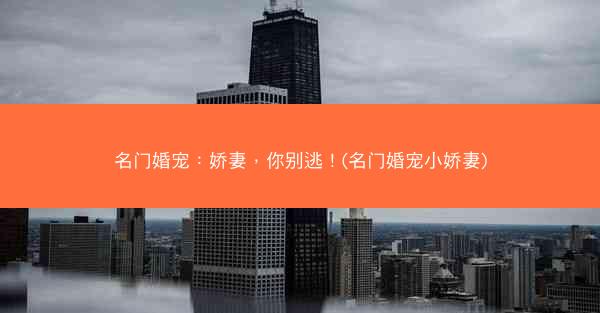 名门婚宠：娇妻，你别逃！(名门婚宠小娇妻)