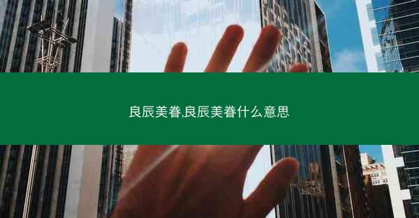 良辰美眷,良辰美眷什么意思