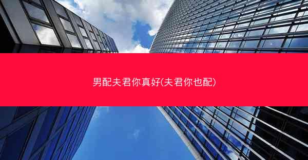 男配夫君你真好(夫君你也配)