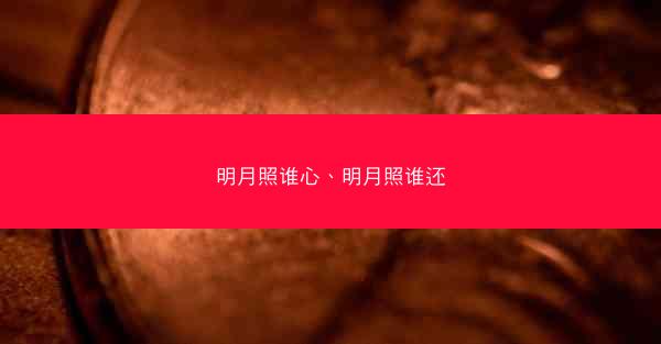 明月照谁心、明月照谁还