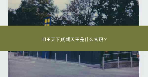 明王天下,明朝天王是什么官职？
