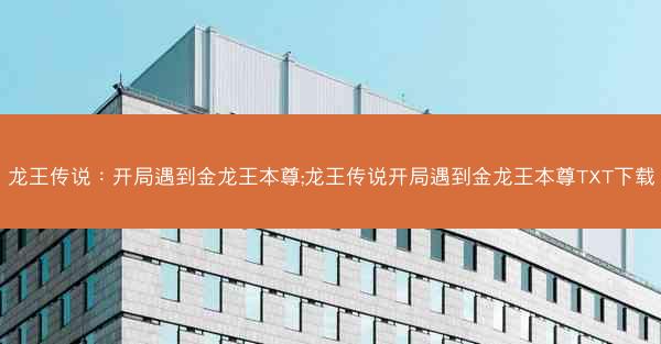 龙王传说：开局遇到金龙王本尊;龙王传说开局遇到金龙王本尊TXT下载