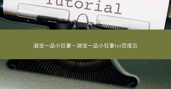 溺宠一品小狂妻—溺宠一品小狂妻txt百度云