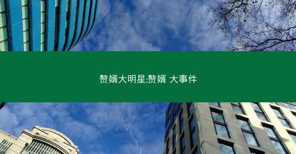 赘婿大明星;赘婿 大事件
