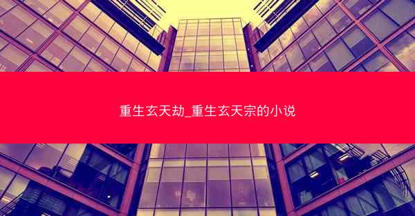 重生玄天劫_重生玄天宗的小说