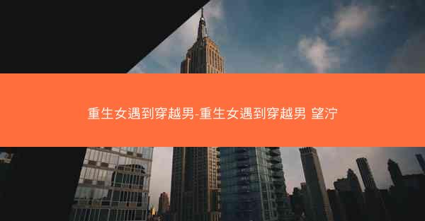 重生女遇到穿越男-重生女遇到穿越男 望泞